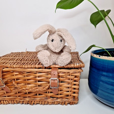Jellycat Baby Poppet Beige Bunny - Tiny Beige Bunny Rabbit Soft Toy 4"