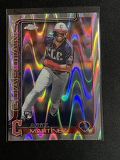 2025 Topps Chrome Baseball Angel Martinez Raywave Rookie Card