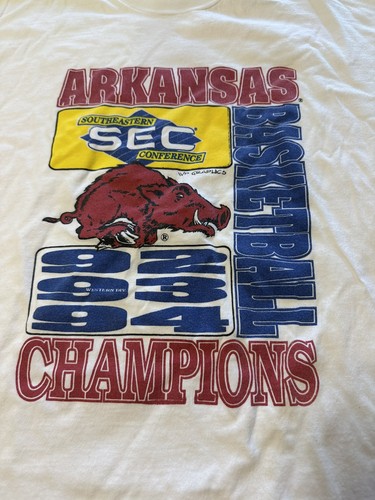 Razorbacks Sec R Logo Arkansas Razorbacks Basketball Vintage SEC Champions T-Shirt | eBay