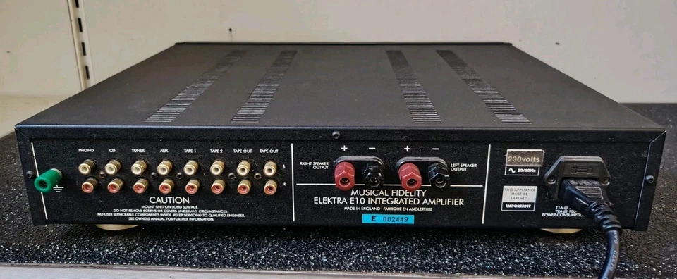 Amplificatore integrato Musical Fidelity Elektra E 10 con Stadio Phono - Immagine 3 di 4