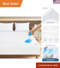 Luxury Queen Size Waterproof Mattress Protector Ultra Soft Terry Fitted Sheet