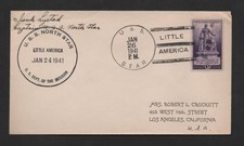 USS BEAR 1941 LITTLE AMERICA ANTARCTICA AUTOGRAPHED BY CAPTAIN ISAK LYSTAD