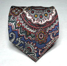 Men's Vintage Polo Ralph Lauren Paisley Floral Silk Tie Made in USA