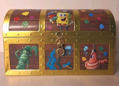 SpongeBob SquarePants Theater Exclusive Collectible Locking Treasure Chest Tin