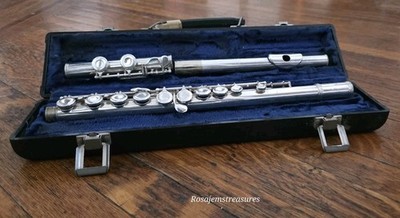 Vintage Gemeinhardt Elkhart - M2  #C27843, Silver Plated Flute w/Hard Case