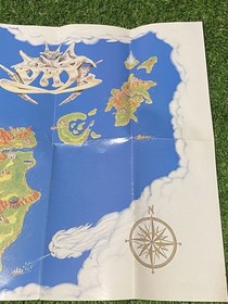 Vay Sega CD Map Authentic 1994 Gaming RARE