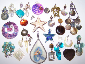 Jewelry Parts Lot Craft JewelryMaking Art Starfish SeaTurtle Mermaid Seahorse