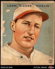 1933 Goudey #110 Goose Goslin Senators HOF 1 - POOR