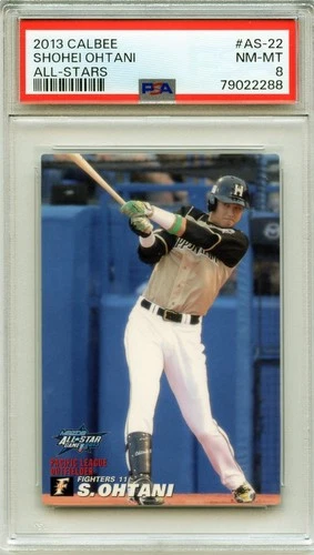 It's SHO TIME!! PSA 8 NM-Mint RC 2013 CALBEE ALL-STARS Shohei Ohtani #AS-22 HOT!