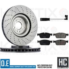 FÜR MERCEDES ML63 AMG VORNE GELOCHT BESCHICHTET BREMSSCHEIBEN BELÄGE DRAHT SENSOR 375mm FÜR MERCEDES ML63 AMG VORNE GELOCHT BESCHICHTET BREMSSCHEIBEN BELÄGE DRAHT SENSOR 375mm
