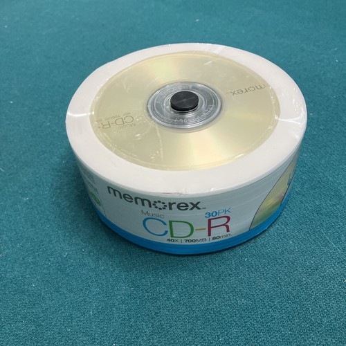 Memorex CD-R 30 Pack 40X 700MB 80min Music Media NEW FACTORY SEALED! - Picture 1 of 2