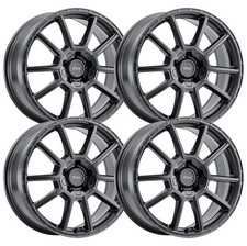 Set-4 Voxx Monte 16x7 5x98 Matte Black 40mm Wheels Rims 16 Inch