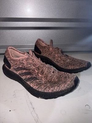 adidas PureBoost Salmon Running Shoe Pink Color Way Mens Sz 13