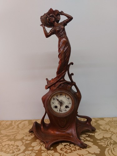 Jugendstil Pendule um 1900 - Bild 3 von 18