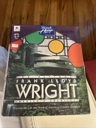 NEW RARE The Ultimate Frank Lloyd Wright MacOS CD-ROM Microsoft Home 1995 SEALED