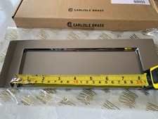 2 Silver Chrome Brass Letterboxes + 1 Internal Plate (see Pics For Sizes)