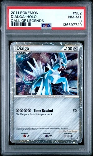 2011 POKEMON CALL OF LEGENDS #SL2 DIALGA-HOLO PSA 8