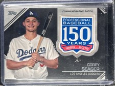 Seager, Corey - 2019 Topps Commemorative 150th Anniversary Patch