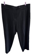 Worthington Black Trouser Leg Modern Fit Pants Womens 22W NWT
