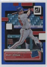 2022 Panini Donruss Rated Rookie Holo Blue Riley Adams #75 00jz