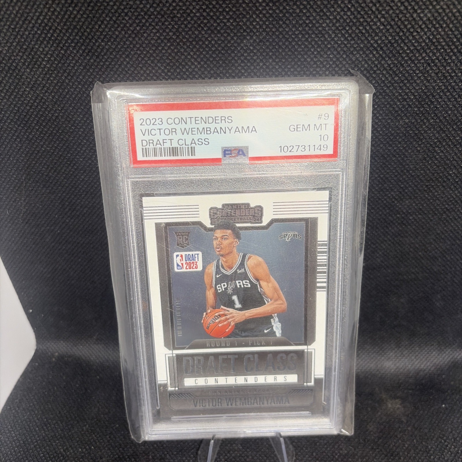 2023 Contenders Draft Class Victor Wembanyama Rc Gem 10 PSA #9