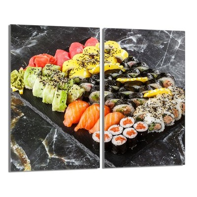 Glasschutzplatte für den Herd 2x30x52 Sushi