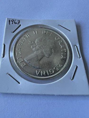 1963 Canada Silver Dollar. 80%. Elizabeth II. From Roll of Twenty