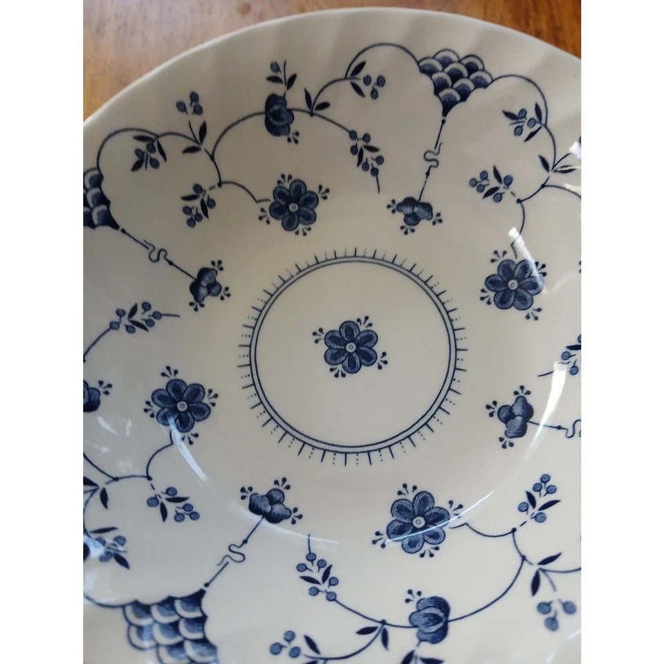 6 cuencos cupé Churchill Classic Finlandia azul blanco Staffordshire Inglaterra Foto 3 de 4
