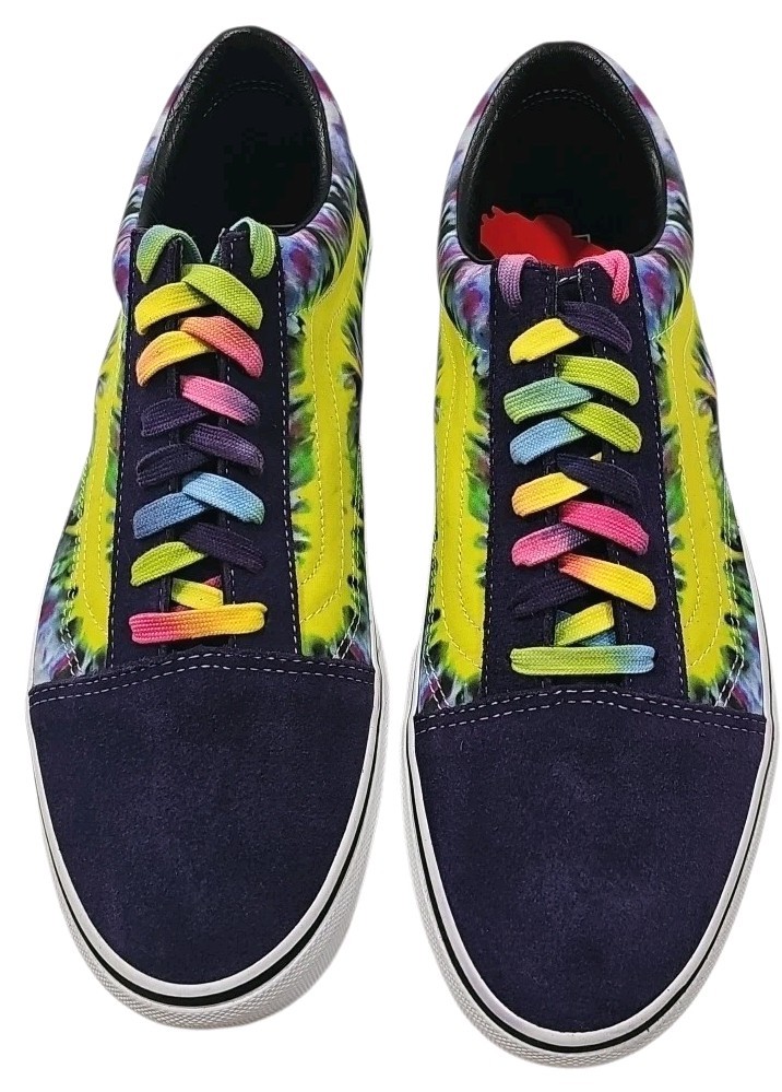VANS ~Men's 13~ Mysterioso/True Neon Tie Dye Old Skool Suede Shoes Sneakers  NEW