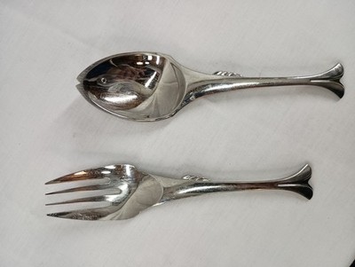 Yamazaki Gone Fishing Salad Serving Set Stainless