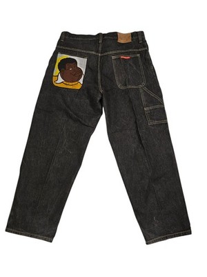 Vintage FUBU Platinum Fat Albert Jeans 40x30 Blue Dark Y2K Baggy Hip Hop C498