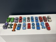 Lot Of 21 Vintage Tootsie Toy Cars Antique Cars  Trucks Various Models  Colors