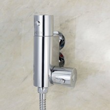 Modern Mini Brass Vertical Thermostatic Shower Mixer Valve | Bathroom