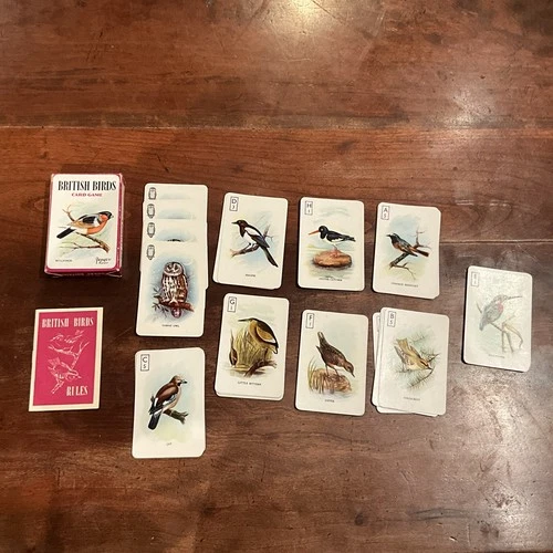Pepys British Birds Card Game Vintage vg condition