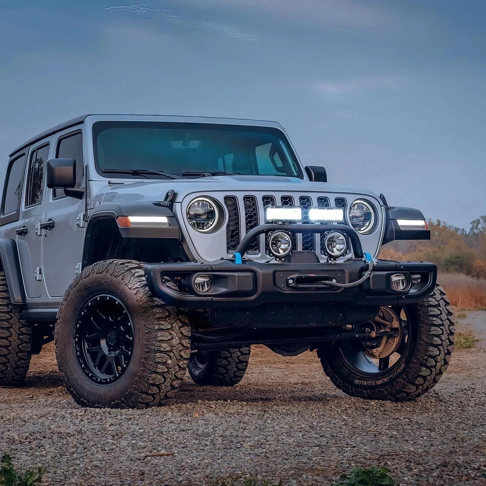 Nilight Side Shooter Light Bar 7 Inch Triple Row Spot Flood Combo Work Off Road - Bild 2 von 4