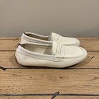 New JBB Womens Flat Shoes 8.5 Knit Driving Loafer Cream Off White Slip On Casual — photo 2