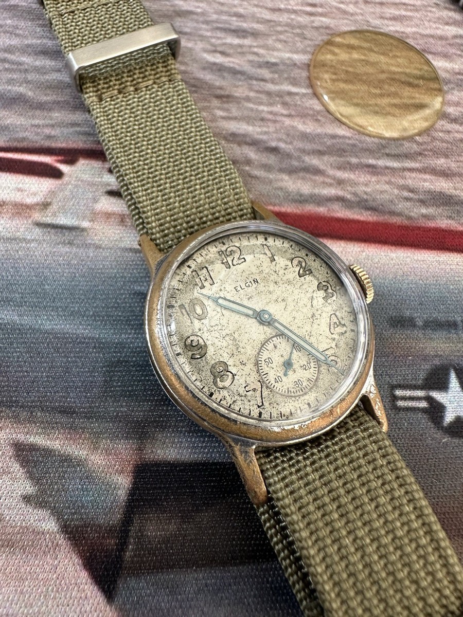 Vintage Elgin Ww2 Elgin Military Watch Elgin A11 Ww2 Elgin