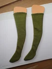 Vintage Barbie Francie Doll Quick Shift Olive Green Knit Stockings EXCELLENT