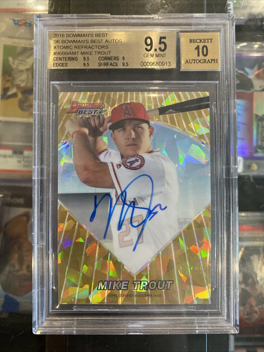 Topps Mike Trout Serial Numbered Baseball Sports Trading Card