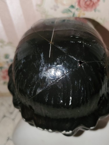 "Cabeza de China alemana de tapa plana de 1860 por Kestner & Company Head solo 7"" reparación tal cual" - Imagen 5 de 10