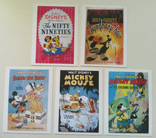 Lot of 5 Disney Mickey Mouse movie posters postcards Lot DS6