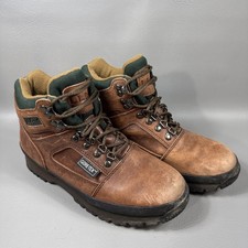 LL Bean Hiking Boots Womens Leather Ankle VTG Size 10 Gortex Knife Edge Brown