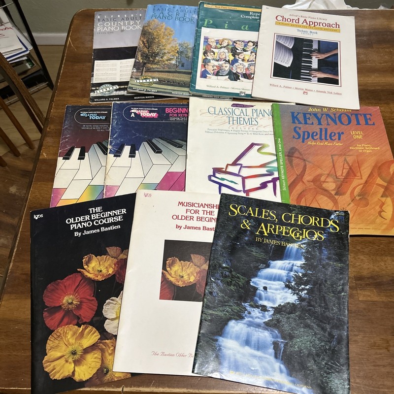 A Lot Of 11 Adult Beginner Piano Bastien, Alfred's, & More GUC GREAT DEAL