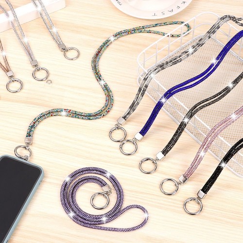 Hanging Cord Chain Straps Crystal Anti-lost Rope Rhinestone Phone Lanyard