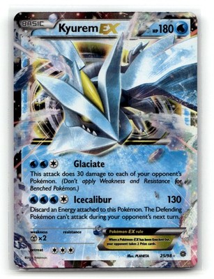 Kyurem EX 25/98 Holo EX Rare Ancient Origins Pokemon Holo MP