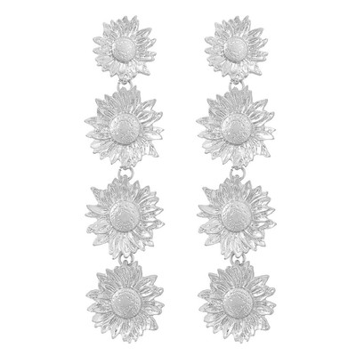 Sonnenblume Floral Ohrringe, Sonnenblume Blume Ohrhänger für Damen, Bohemian