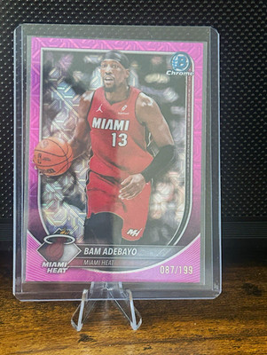 Topps 2025-26 Bowman Chrome Bam Adebayo Miami Heat Insert #BCV-89 /199