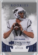 2014 Upper Deck Exquisite Collection Rookies 2015 77/125 Cody Fajardo #ER-CF 9b4
