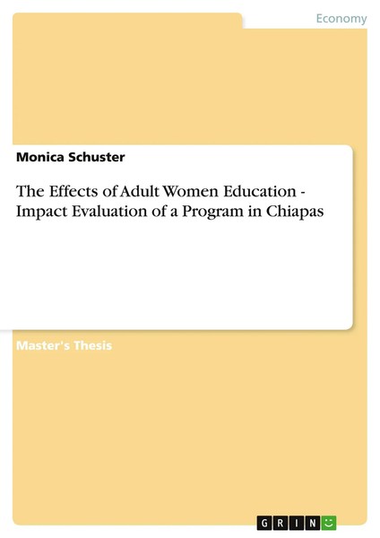 The Effects Of Adult Women Education - Impact Evaluation Of A Program In Chiapas-image