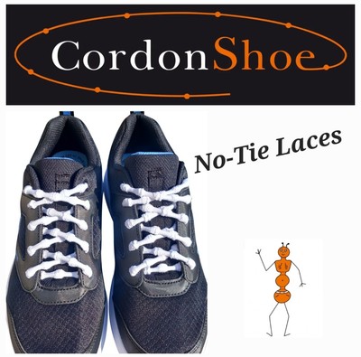 1 Paar CordonShoe Schnürsenkel ohne Binden - 50 cm pro Packung enthalten. 